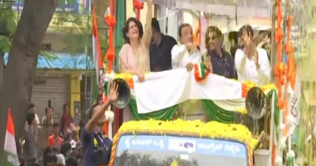 Karnataka Assembly polls: Priyanka Gandhi holds roadshow in Bengaluru on last day of campaigning